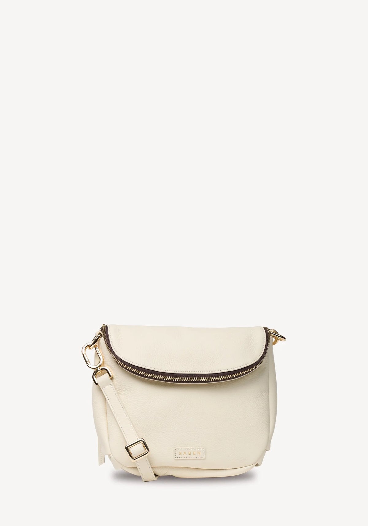saben fifi crossbody leather handbag quartz