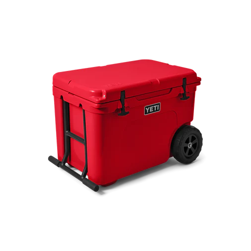 tundra haul, rescue red, yeti hard cooler