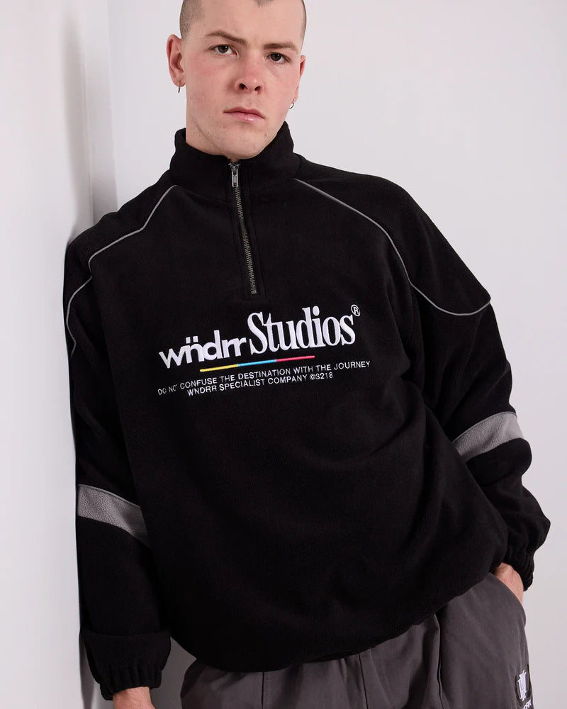 COLLECTIVE 1/4 ZIP POLAR FLEECE SWEAT
