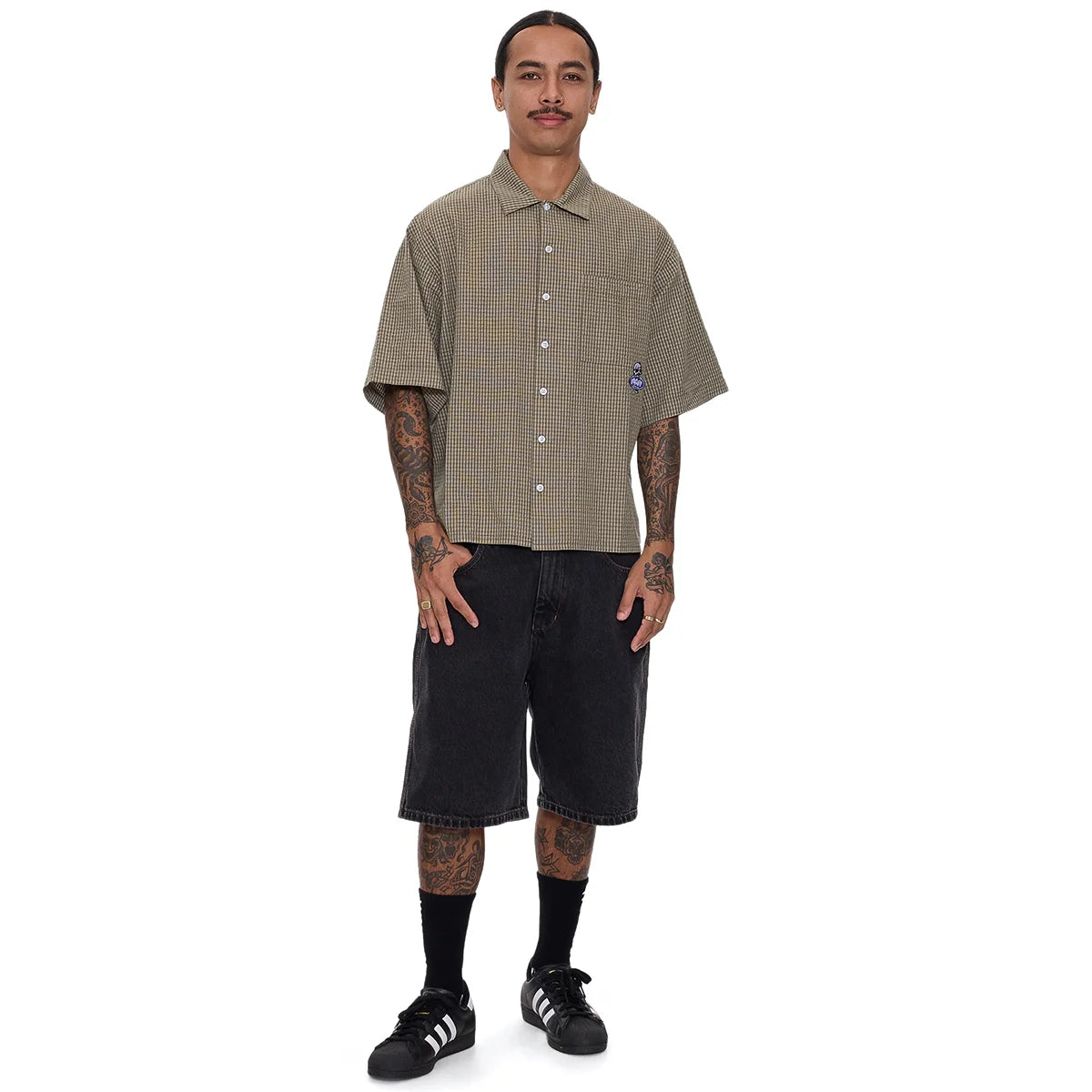JAWS BOX FIT CROPPED SHORT SLEEVE SHIRT