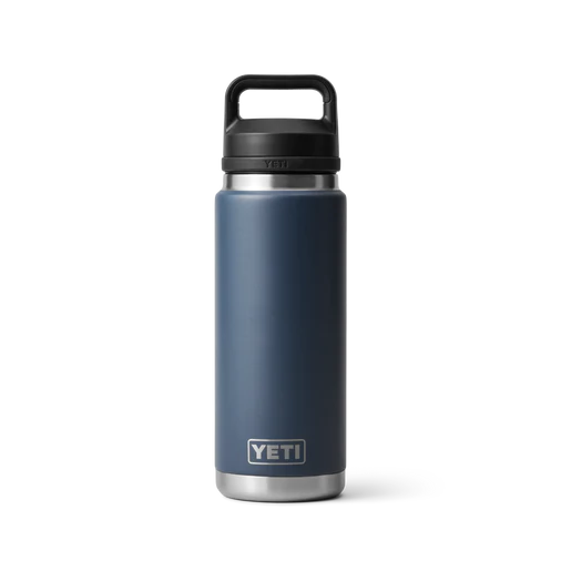 yeti, drinkware, bottle with chug lid, 26oz, navy