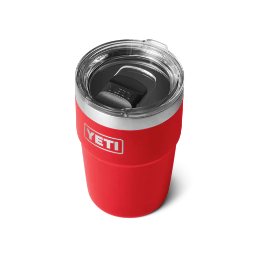 yeti, 16oz, stackable mug, rescue red