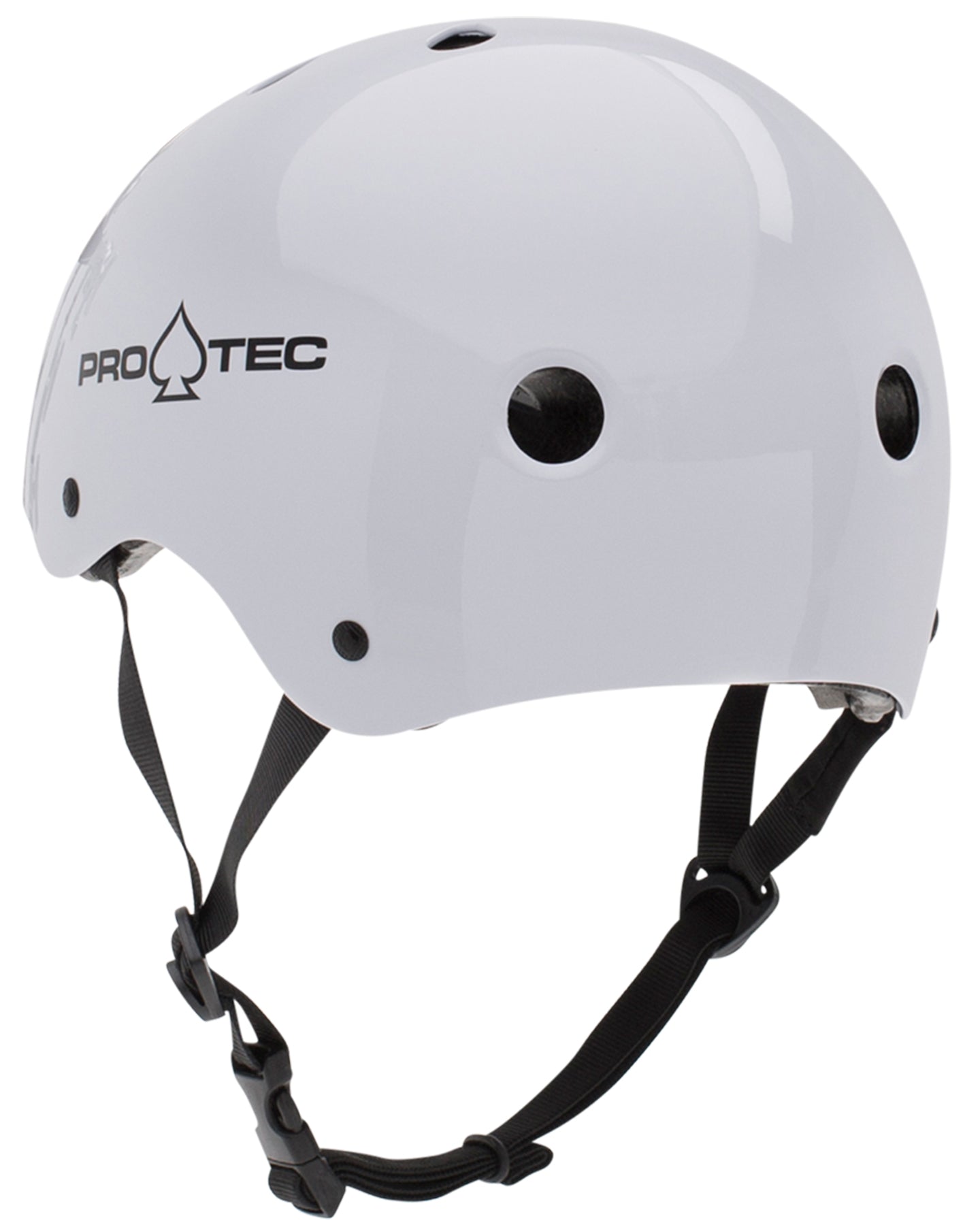 PROTEC CLASSIC GLOSS WHITE HELMET SKATE PROTECTIVE GEAR