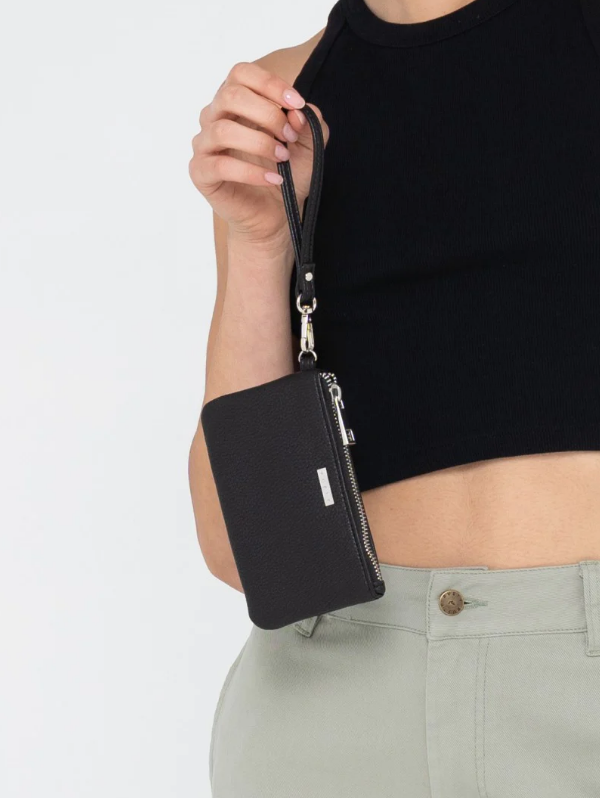 ESSENSE COIN PURSE BLACK NUDE RUSTY LADIES WALLETS COIN PURSE VEGAN LEATHER