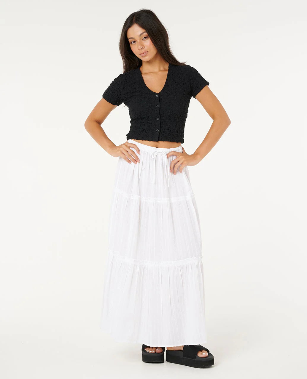 HAZE TIERED MAXI SKIRT