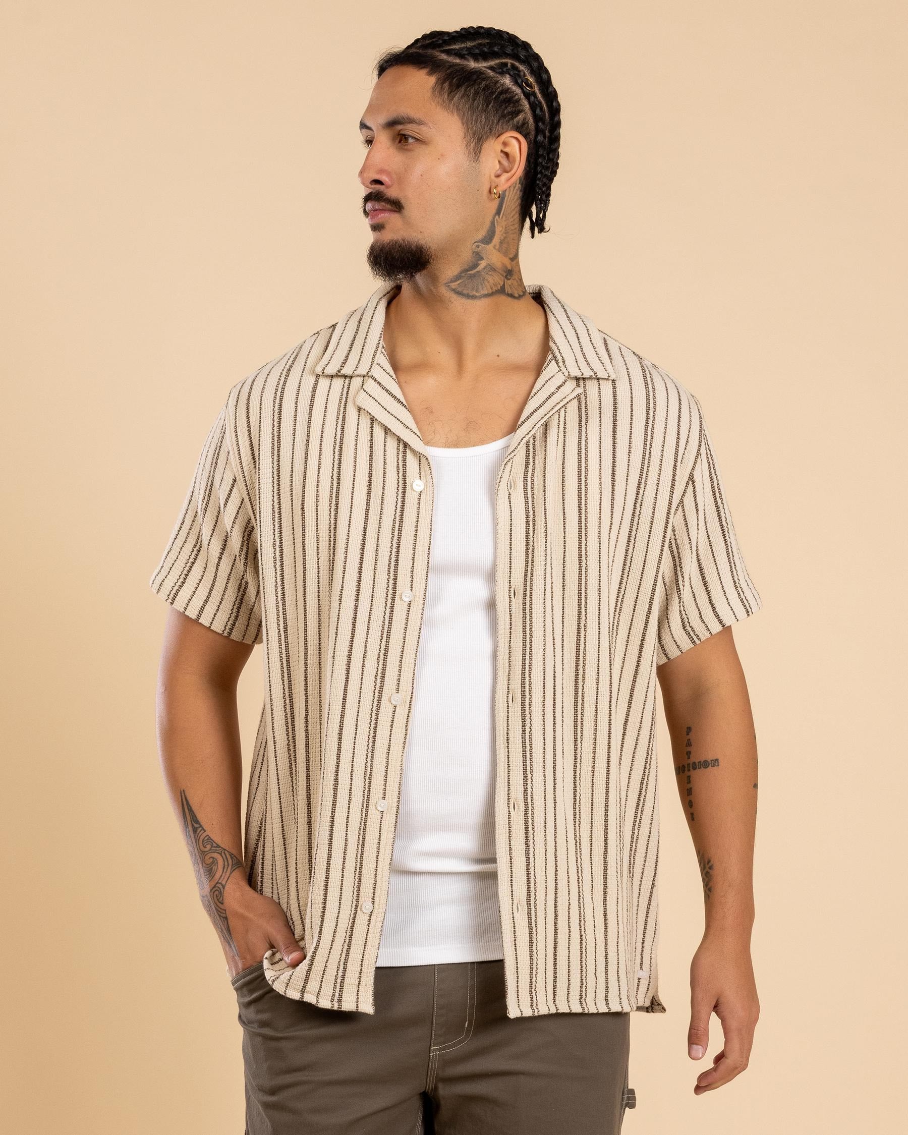 VACANCY STRIPE SS SHIRT