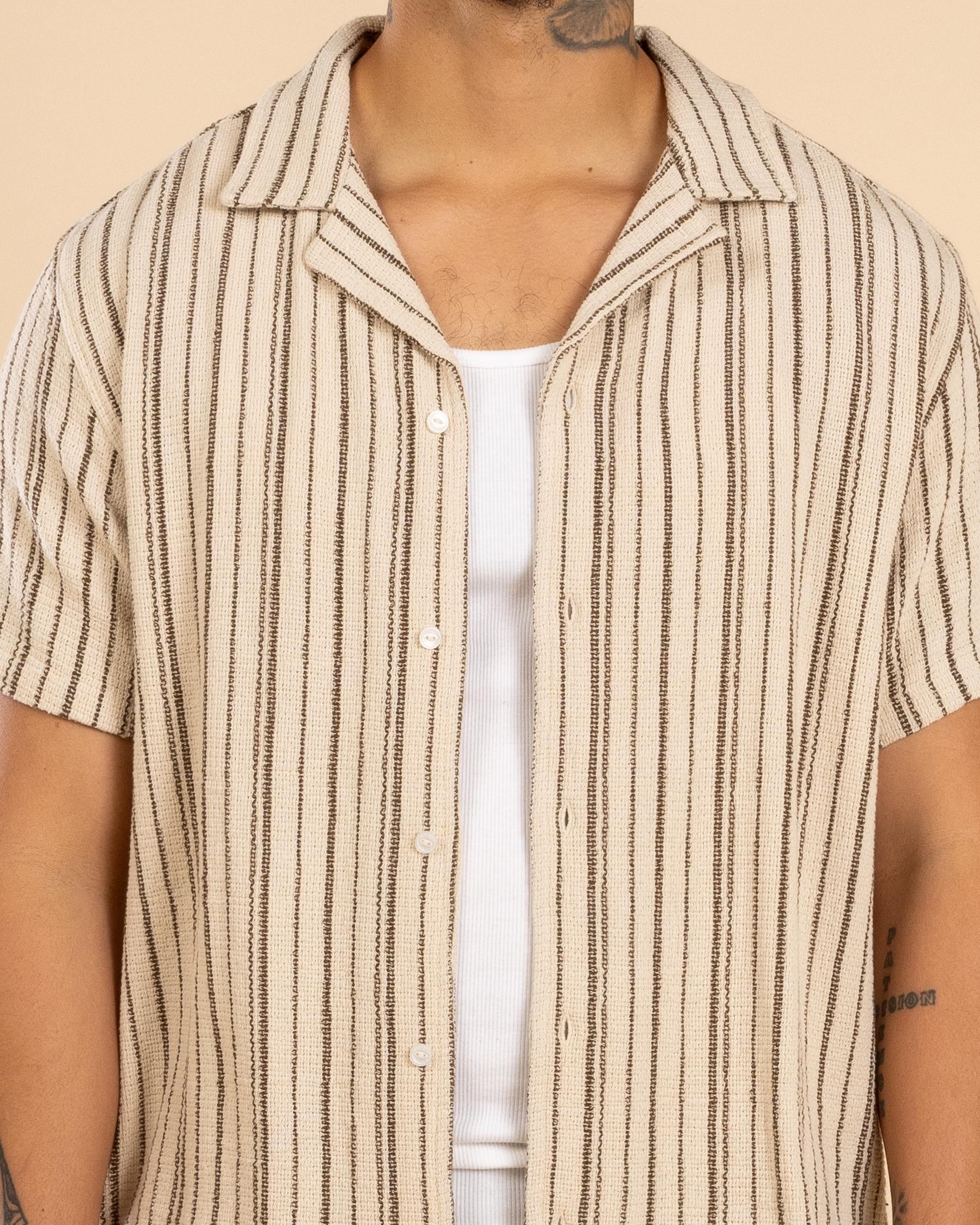 VACANCY STRIPE SS SHIRT