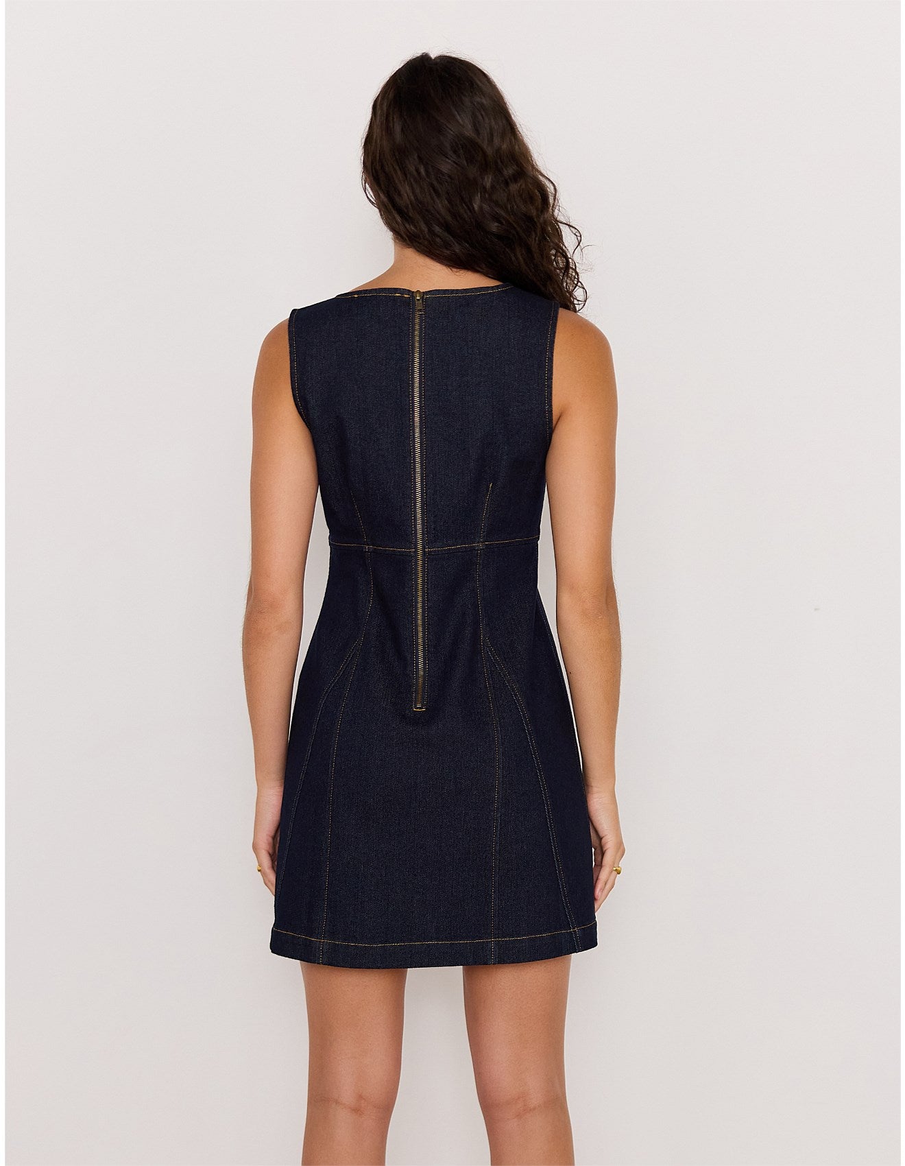 RAYA DENIM MINI DRESS