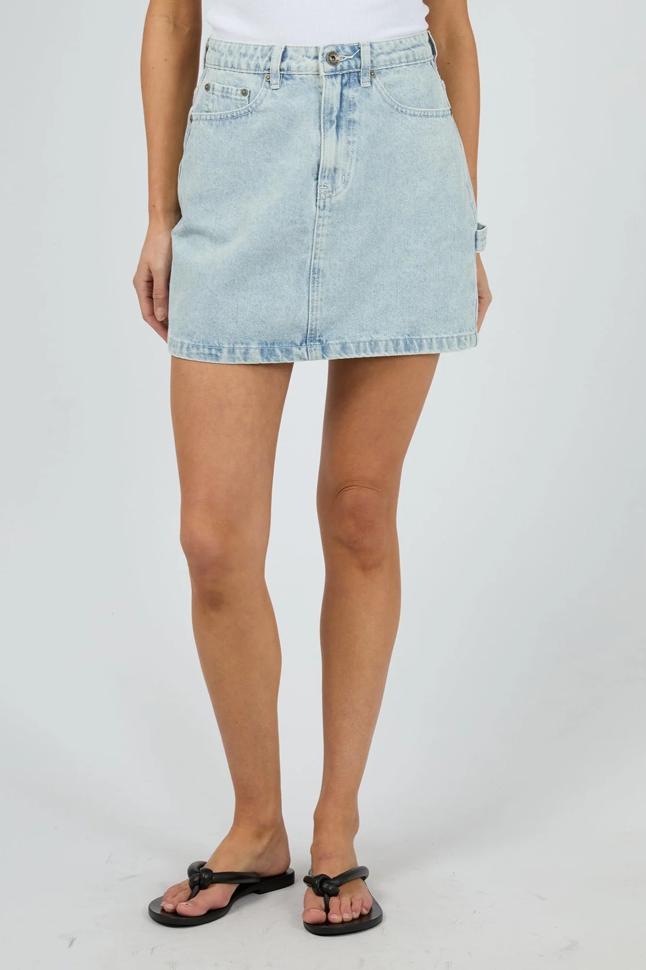 CARGO DENIM MINI SKIRT