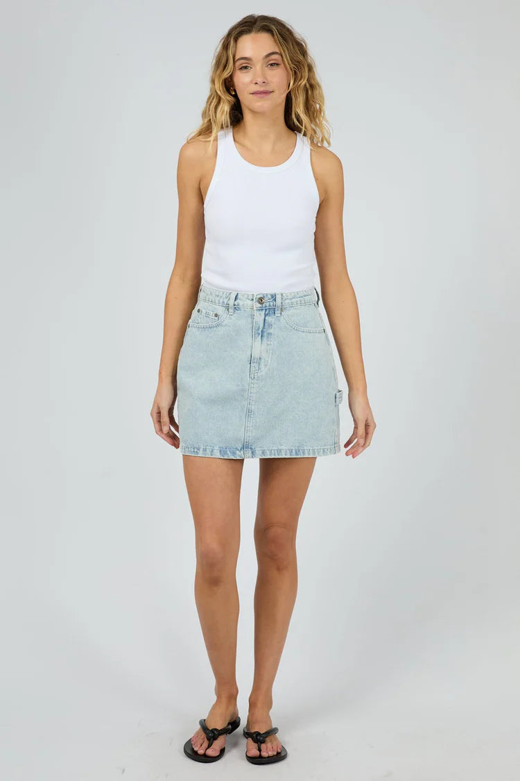 CARGO DENIM MINI SKIRT