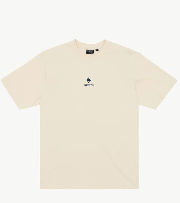 BURNIN RETRO FIT TEE MENS AFENDS MOONBEAM RIBBED CREW NECK TEE