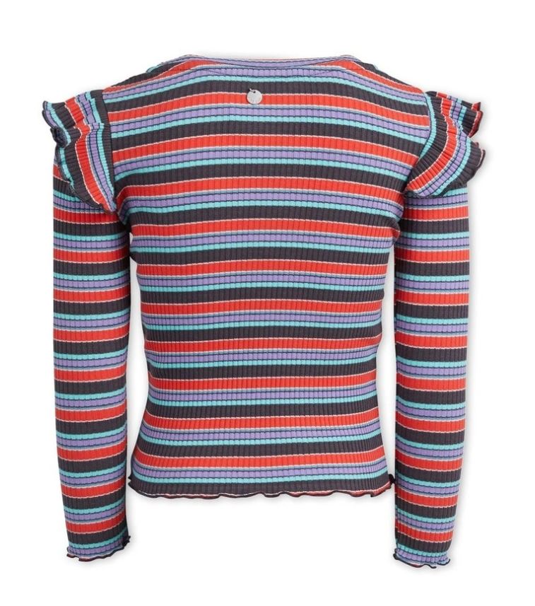 eve girl, girls ribbed long sleeve, girls colourful tee