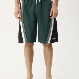 green long board short swim