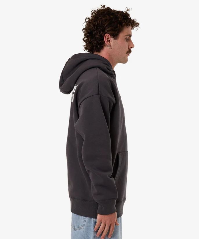 CHAIN OF FORMATION CROPPED SLOUCH PULL ON HOOD