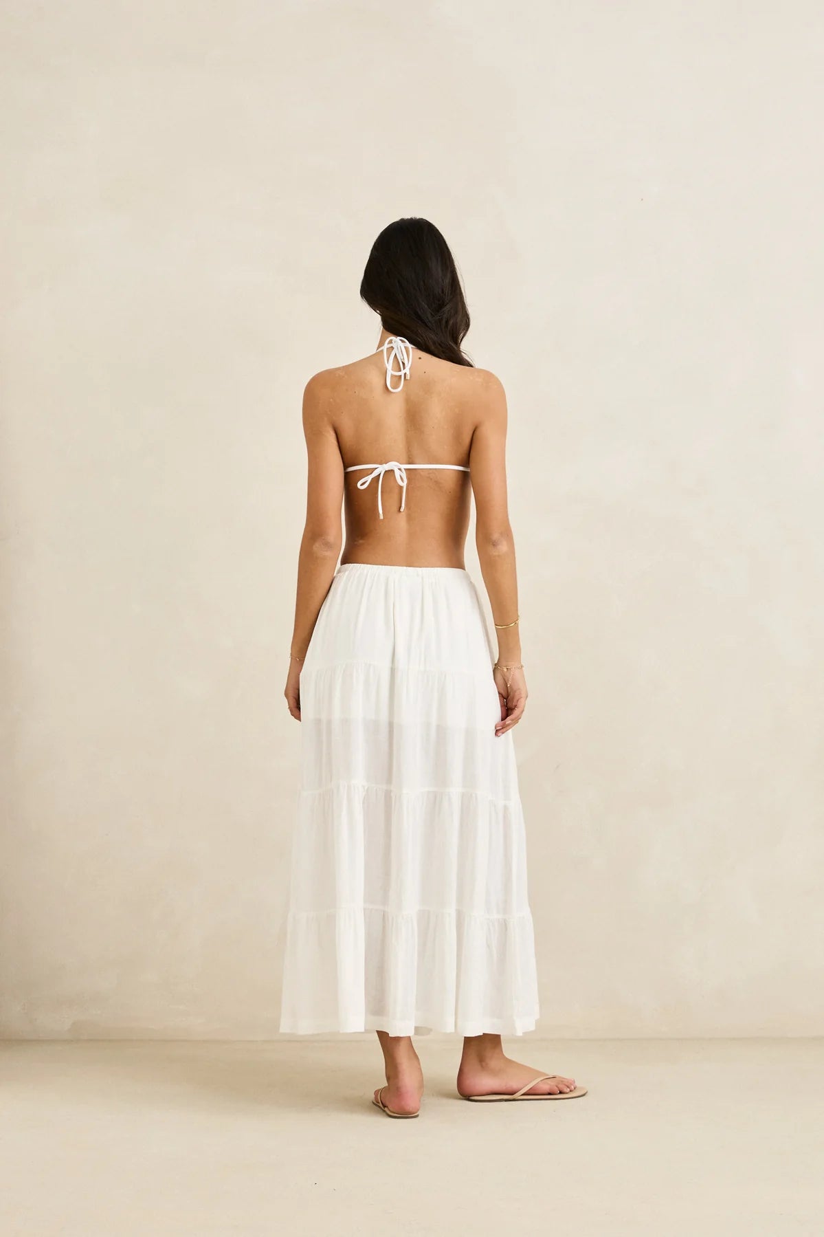CLASSIC TIERED MAXI SKIRT