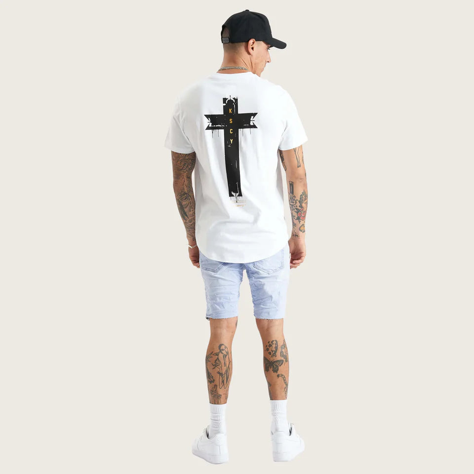 DARK VAMP DUAL CURVED TEE, OPTICAL WHITE, MENS SHIRTS, KSCY