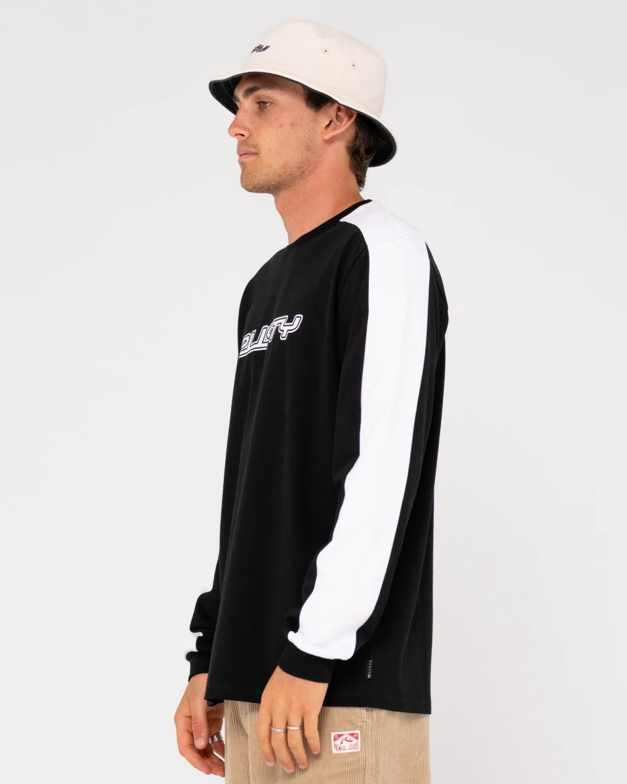 DOG TOWN LONG SLEEVE HEAVY GRAPHIC TEE, RUSTY, MENS LONG SLEEVE, RUSTY LONG SLEEVES, MENS CLOTHING, RUSTY MENS, BLACK