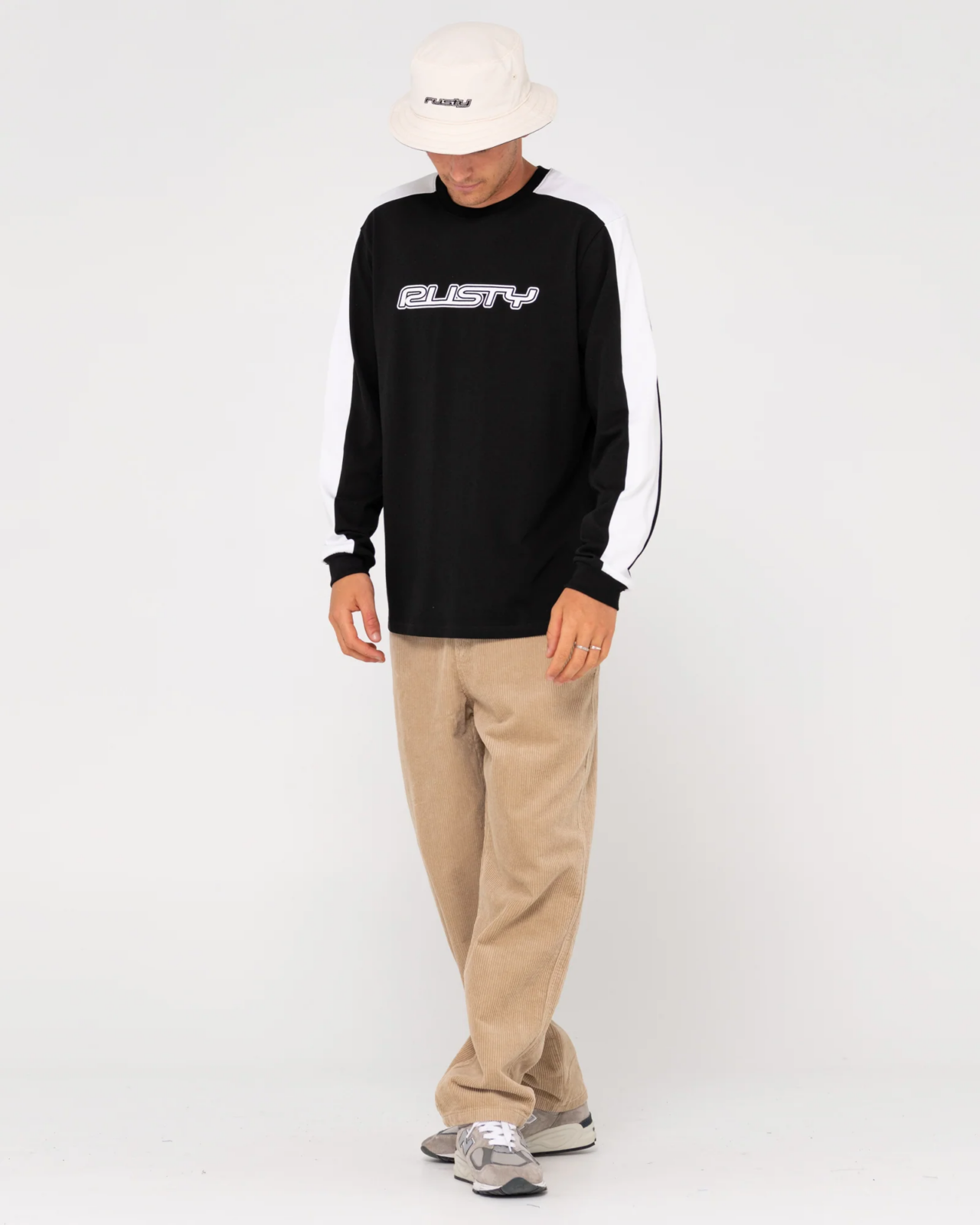 DOG TOWN LONG SLEEVE HEAVY GRAPHIC TEE, RUSTY, MENS LONG SLEEVE, RUSTY LONG SLEEVES, MENS CLOTHING, RUSTY MENS, BLACK
