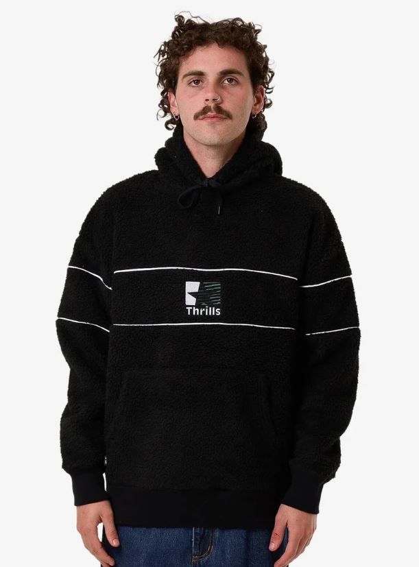 HAZED SLOUCH HOOD POLAR FLEECE