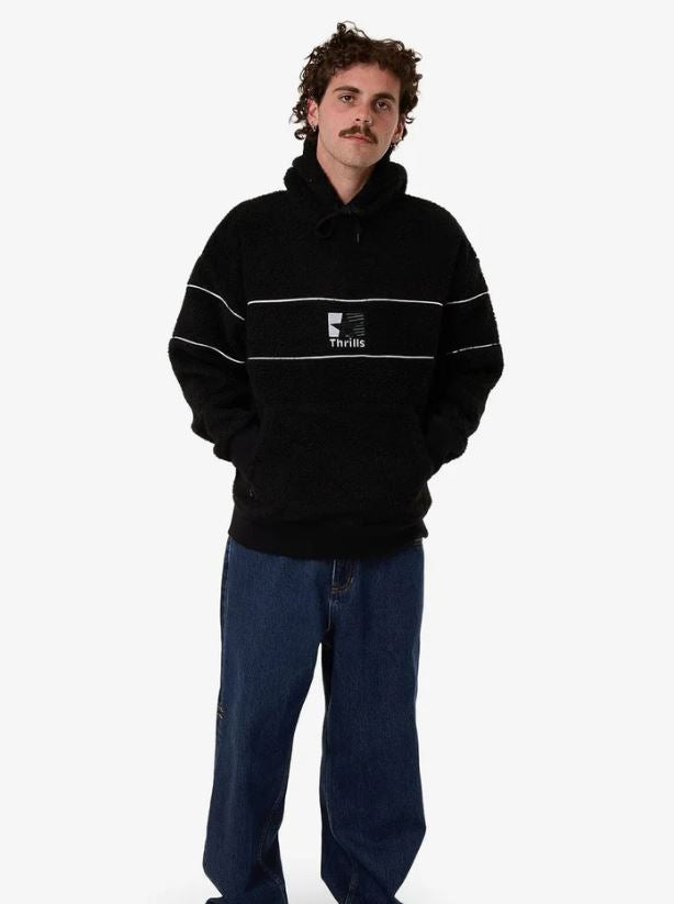 HAZED SLOUCH HOOD POLAR FLEECE