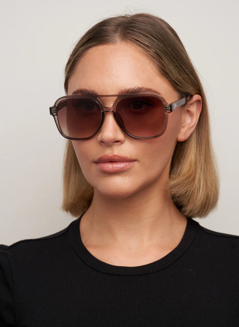 KORI otra aviator sunglasses OLIVE/BROWN FADE