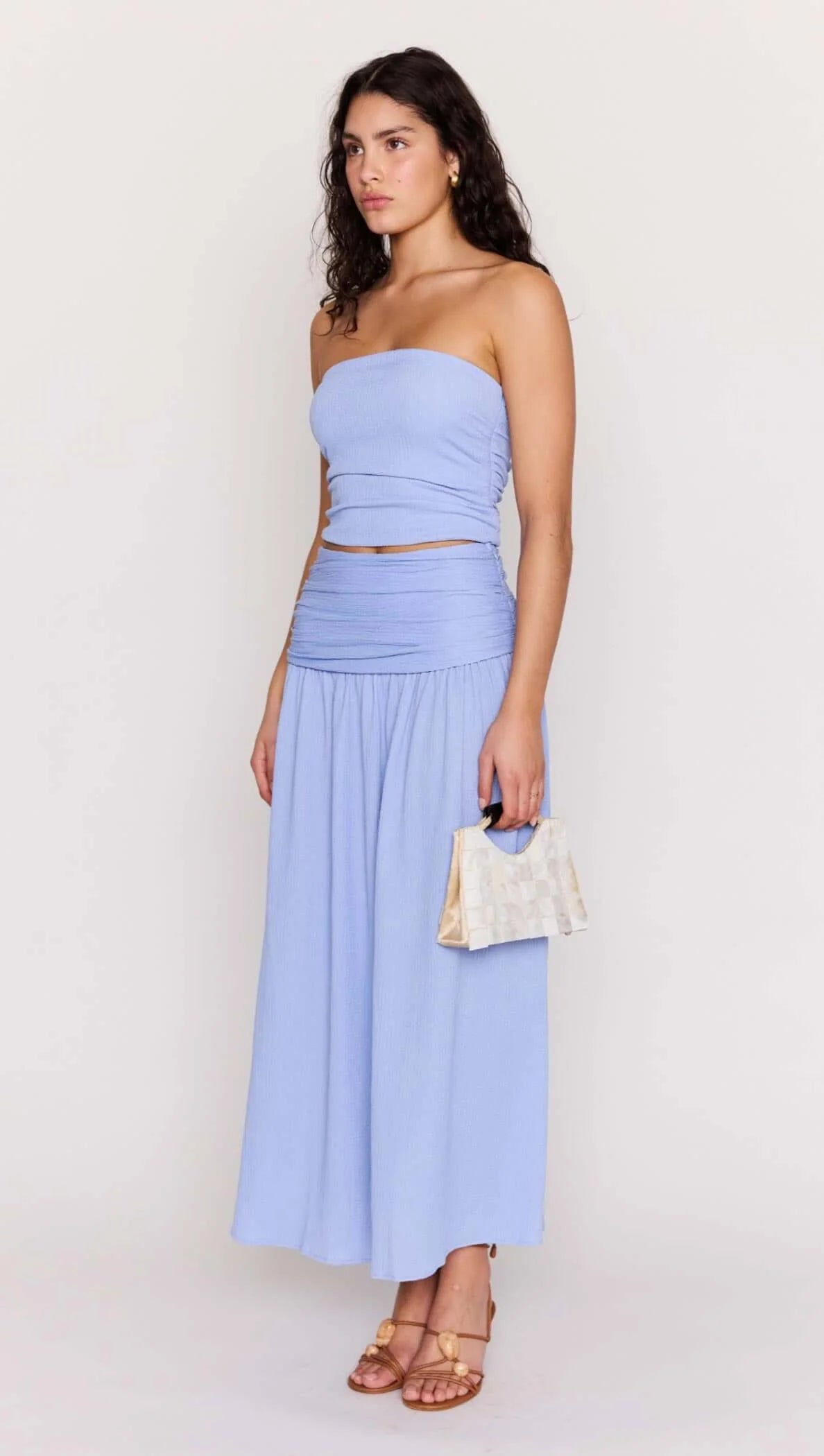 LUNA YOKE DETAIL MAXI SKIRT