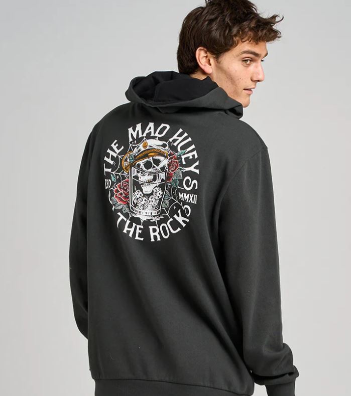 ON THE ROCKS HOODED PULLOVER