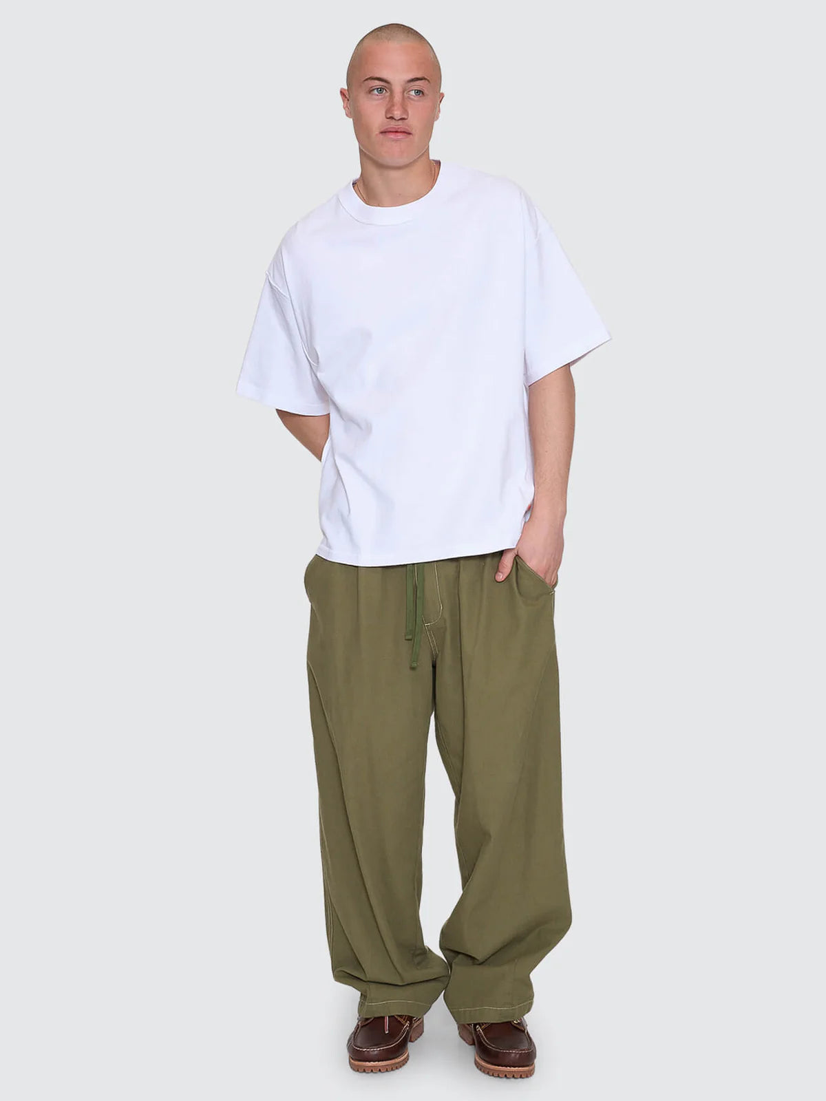 REVERSE BOX FIT CROPPED OVERDYE TEE