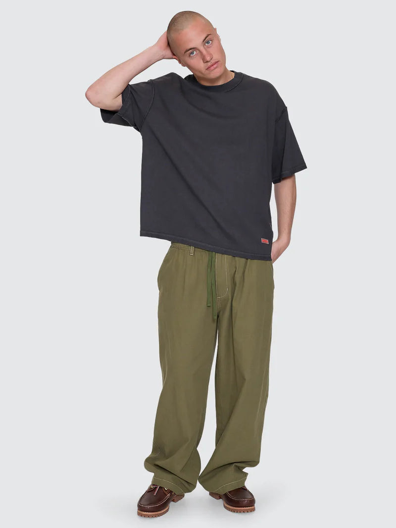 REVERSE BOX FIT CROPPED OVERDYE TEE