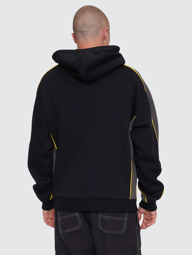 LASER PANEL PULLOVER HOOD