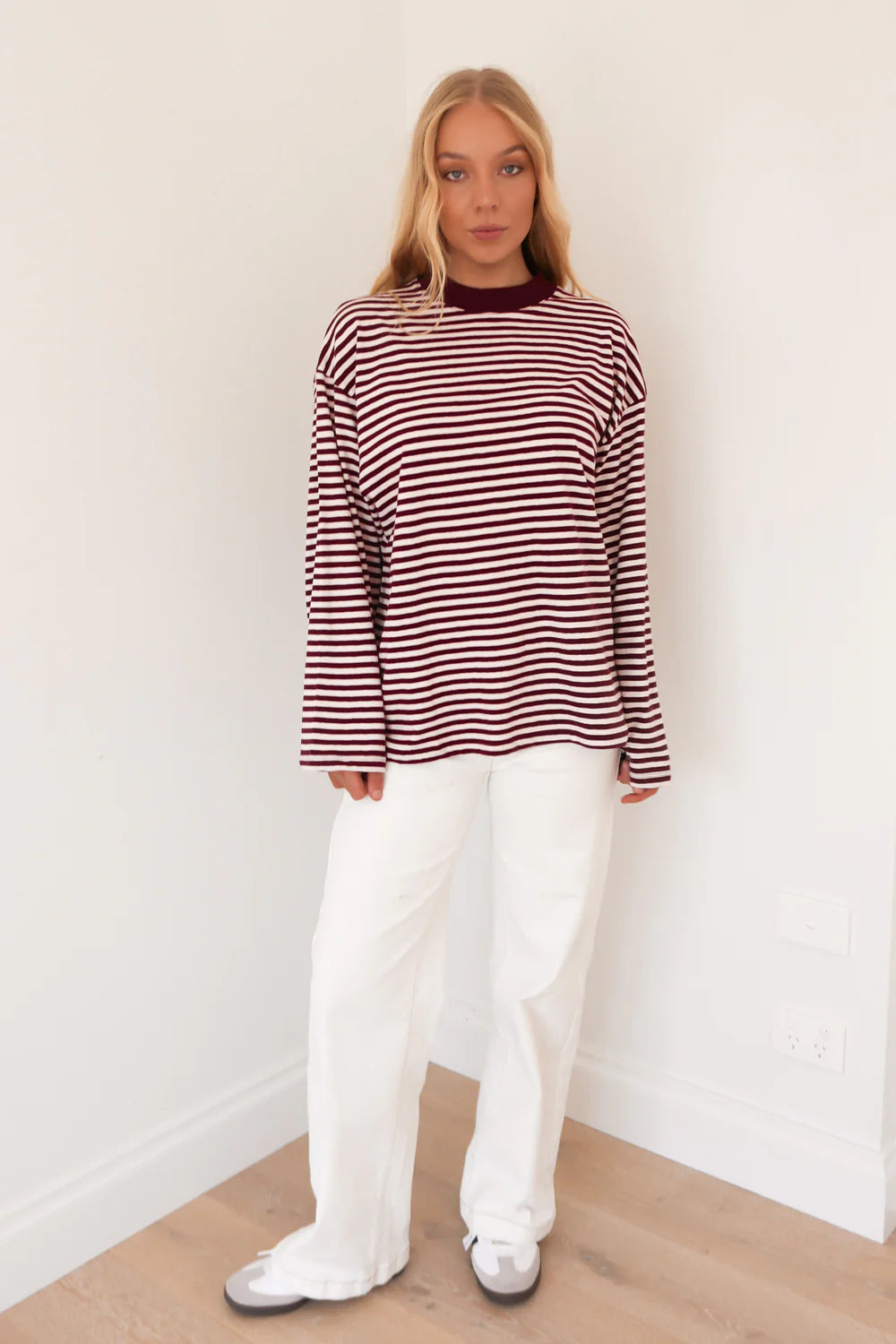 PALOMA LS STRIPE TEE