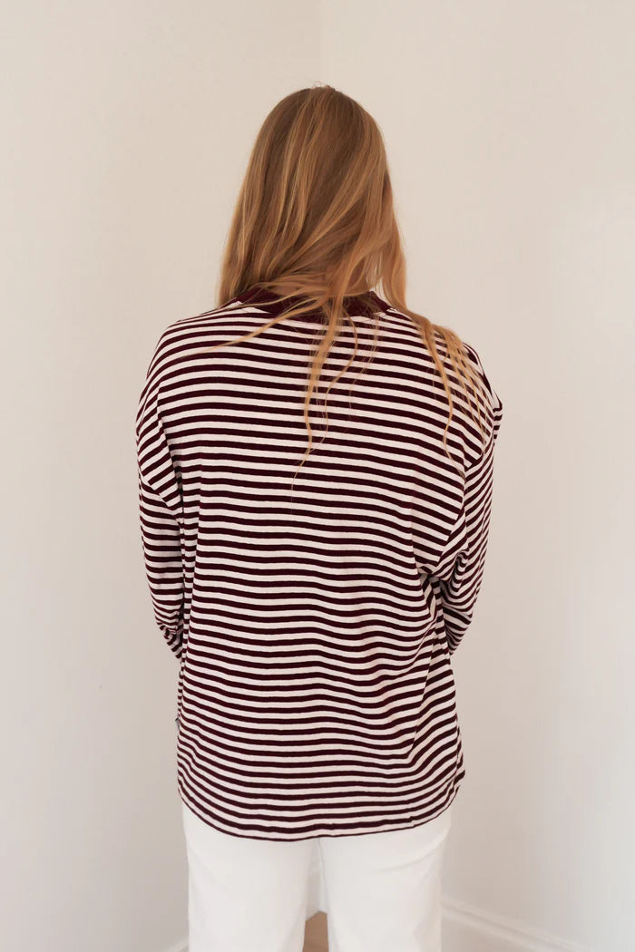 PALOMA LS STRIPE TEE