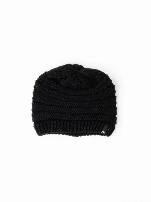  RUSTY Black knit beanie