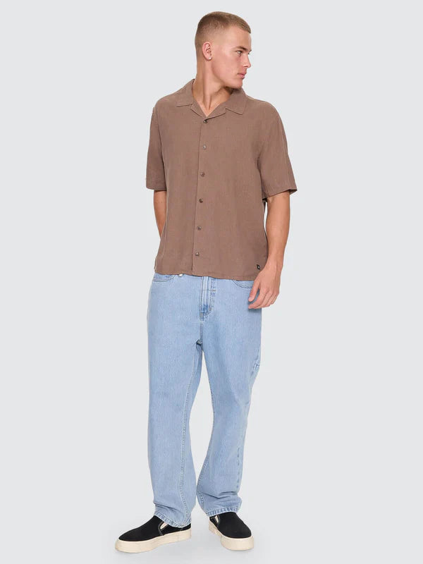 HEMP MINIMAL THRILLS CROPPED BOWLING SHIRT