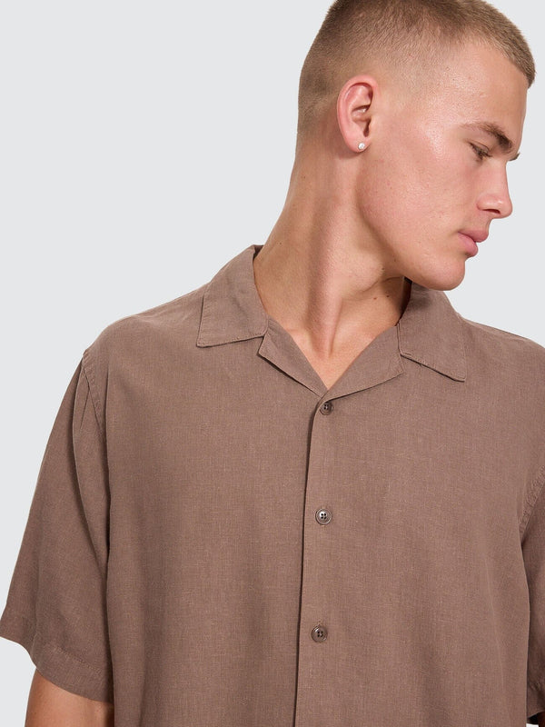 HEMP MINIMAL THRILLS CROPPED BOWLING SHIRT