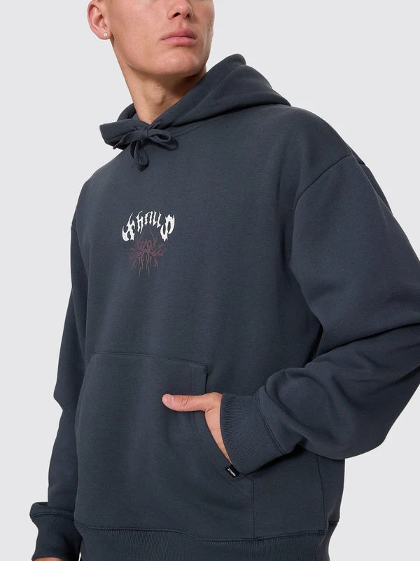 STAGGER SLOUCH PULL ON CROPPED HOOD