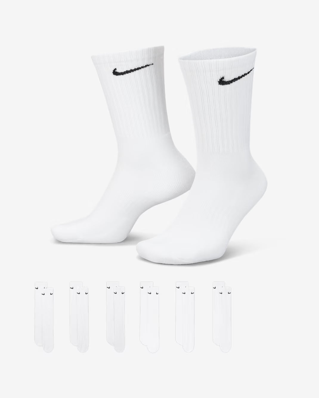 NIKE EVERYDAY CUSHIONED CREW 6 PACK