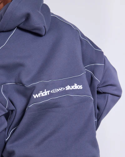 GLOBE PANEL HOOD SWEAT