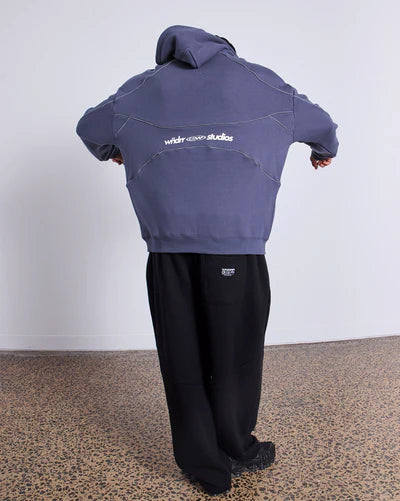 GLOBE PANEL HOOD SWEAT