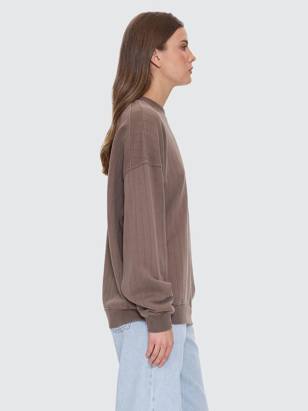 THRILLS WORKWEAR RIB COCOON PANEL CREW