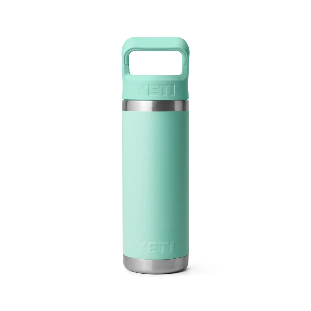 Yeti Rambler 18 oz Straw Cap Reef Blue Drink Bottle Seafoam Drink Bottle