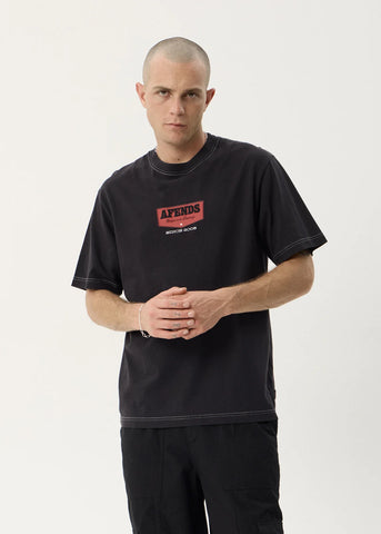 black red t-shirt afends