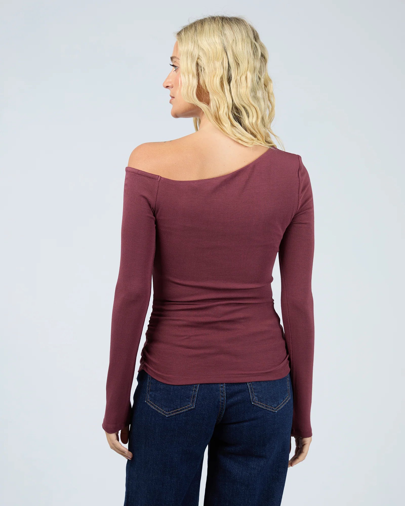 KYLIE OFF SHOULDER L/S TOP