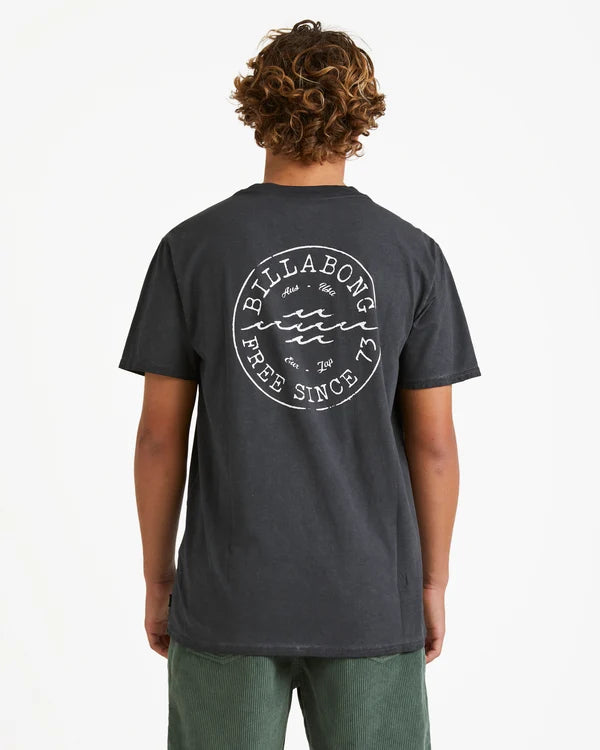 black charcoal billabong surf t/shirt