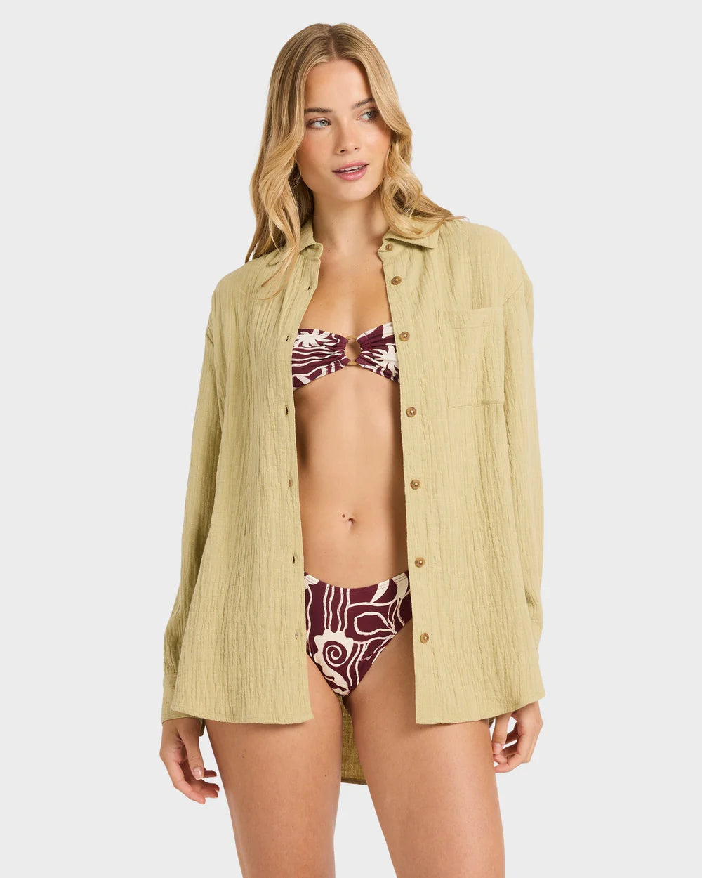 WANDERER LS WOVEN TOP