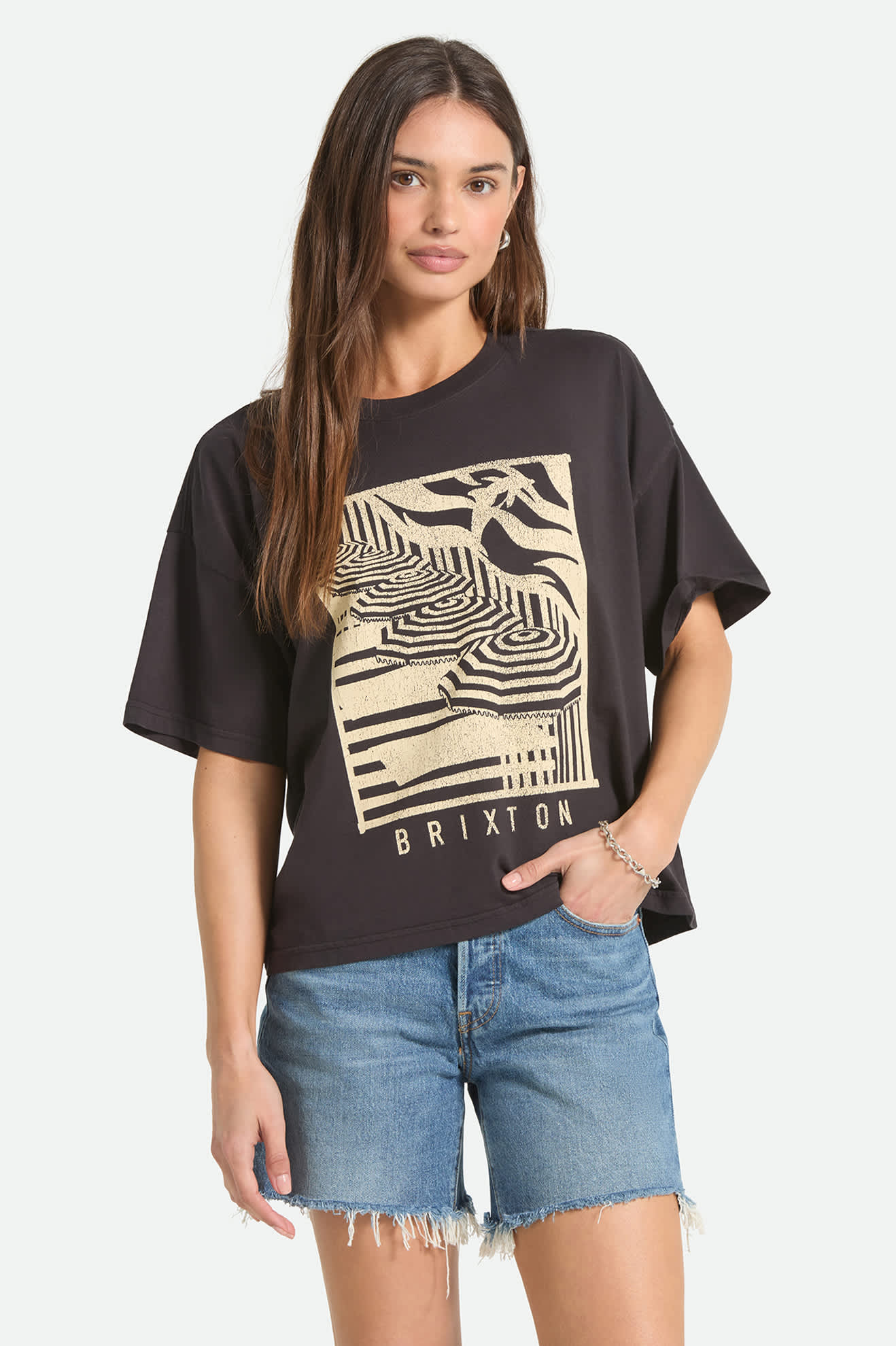 POOLSIDE BOXY CREW TEE