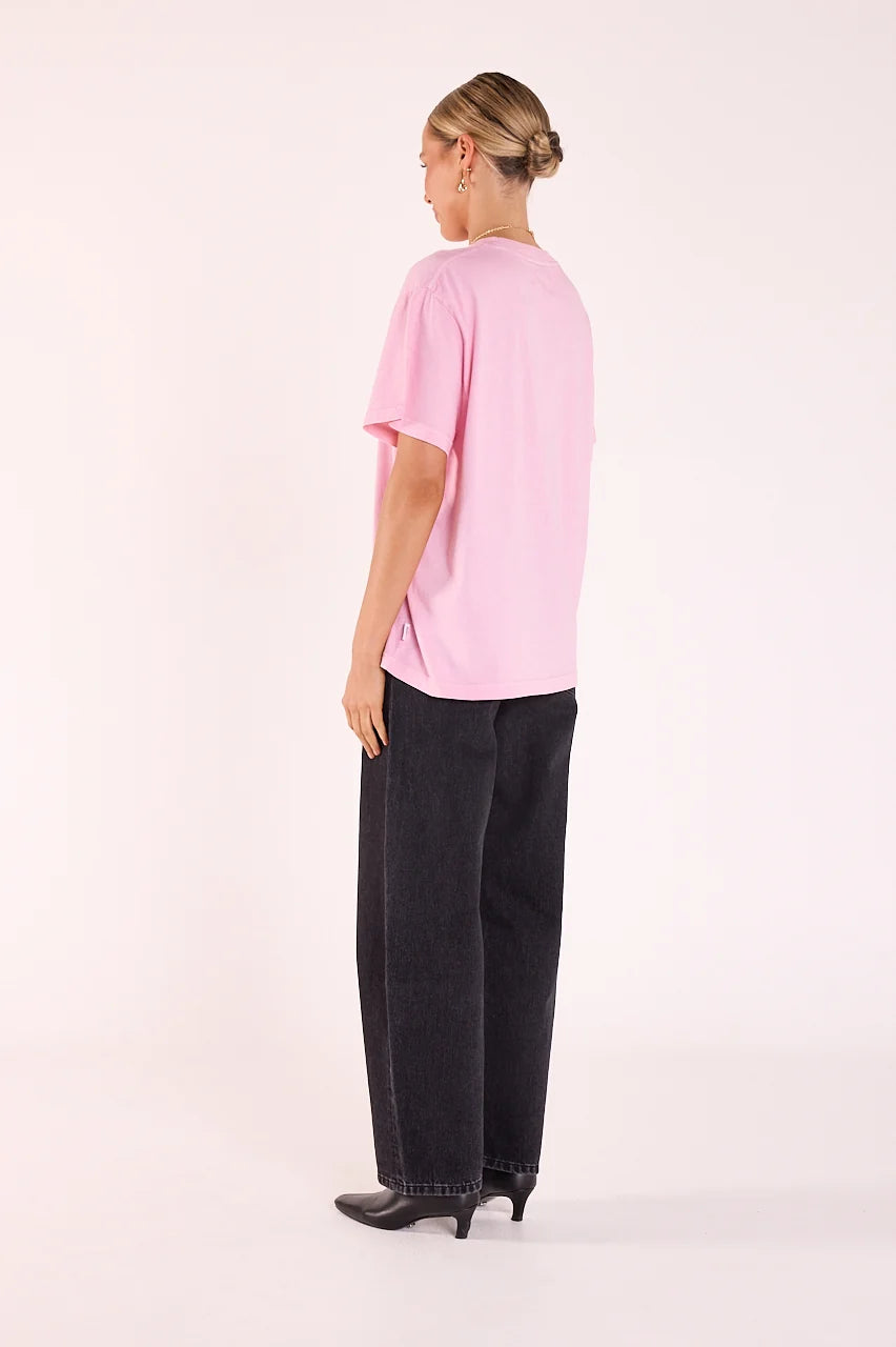 candy pink oversized ladies t-shirt