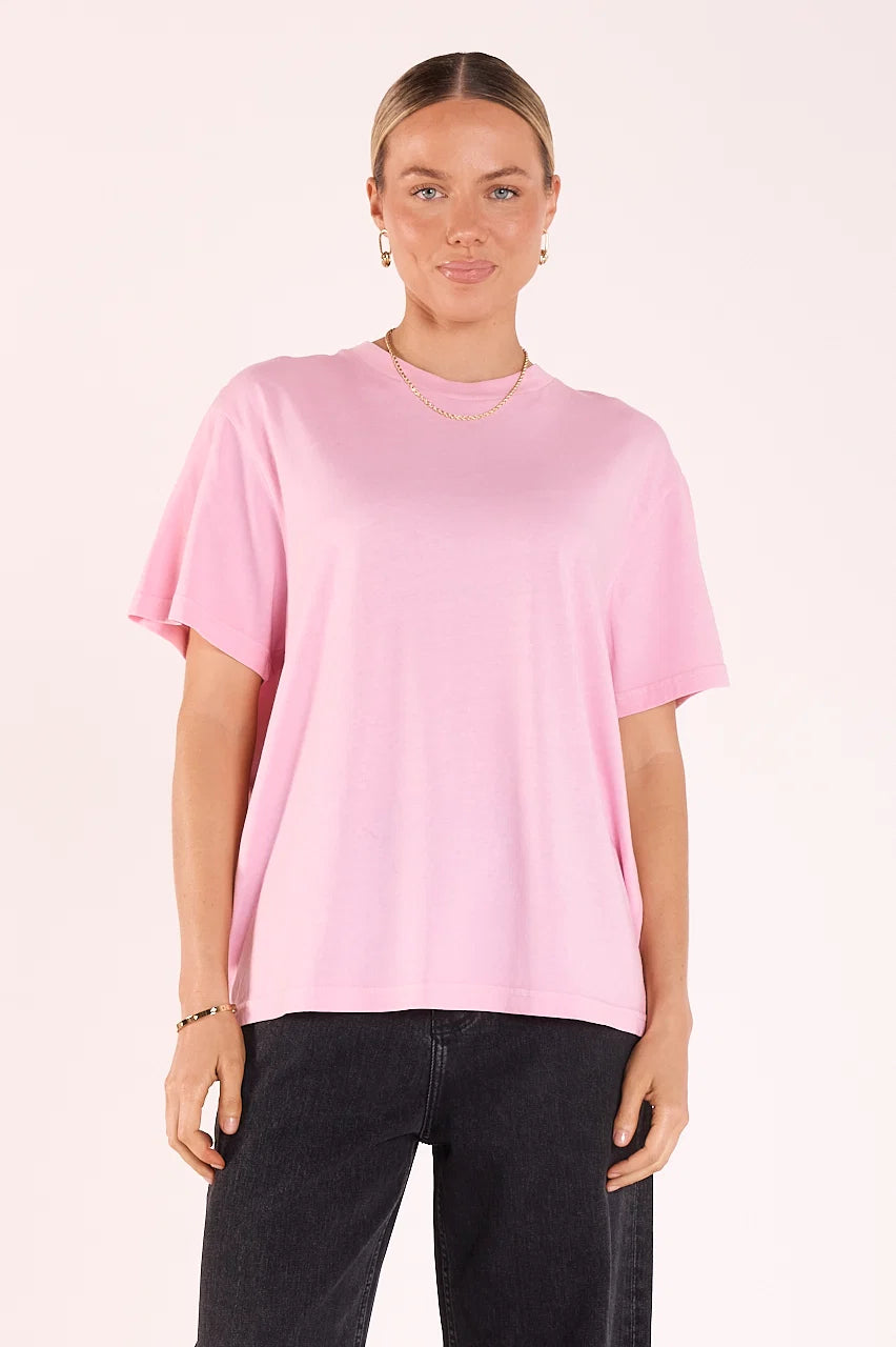 candy pink oversized ladies t-shirt