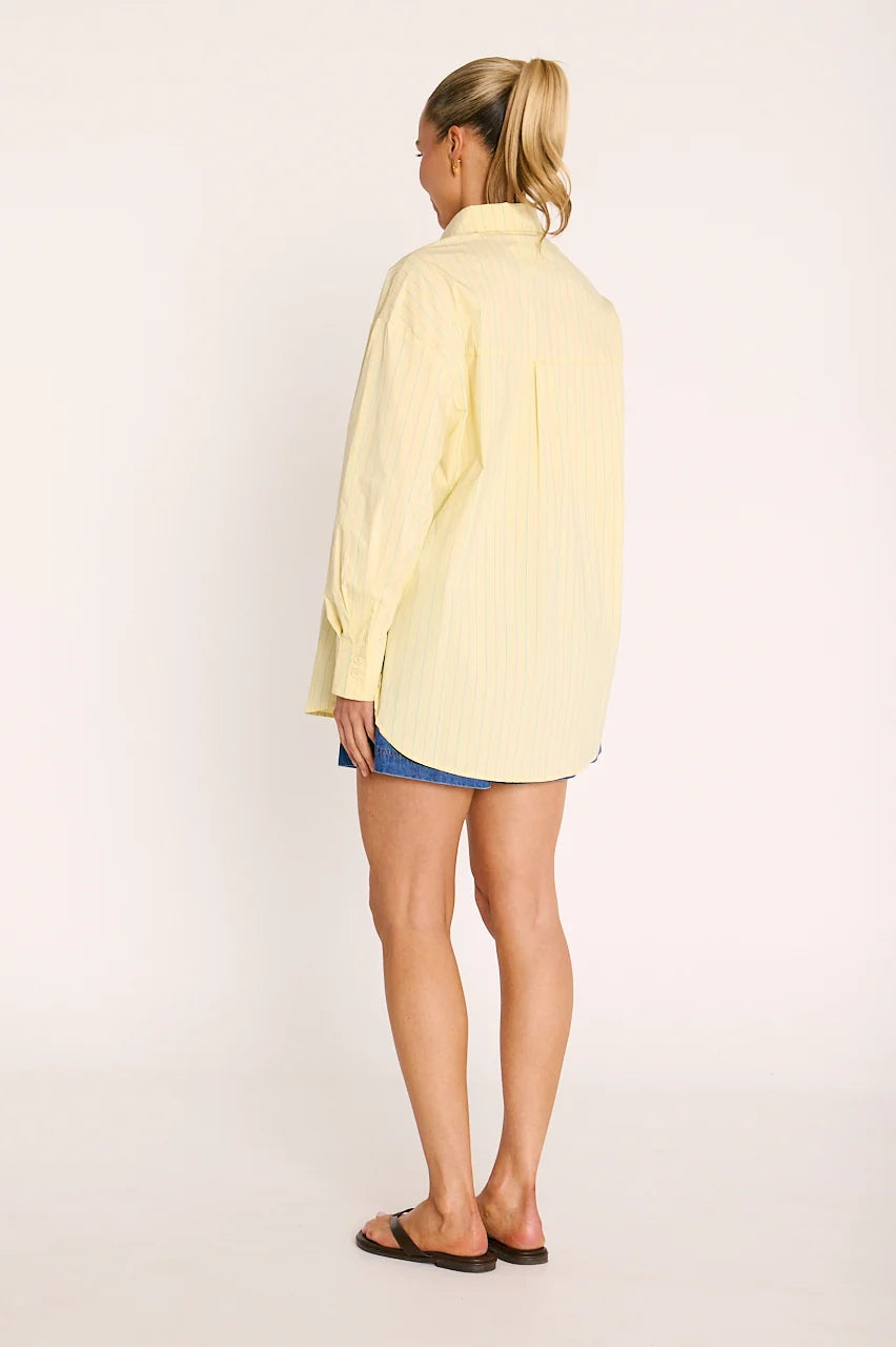 yellow pinstripe shirt
