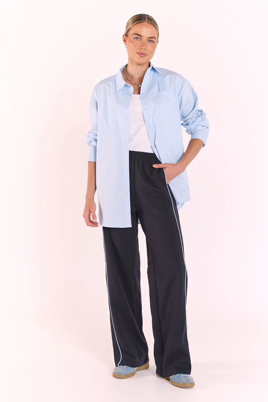 powder blue shirt ladies